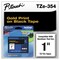 Brother P-Touch 0.94 in. x 26.2 ft. TZe Standard Adhesive Laminated Labeling Tape - Gold on Black